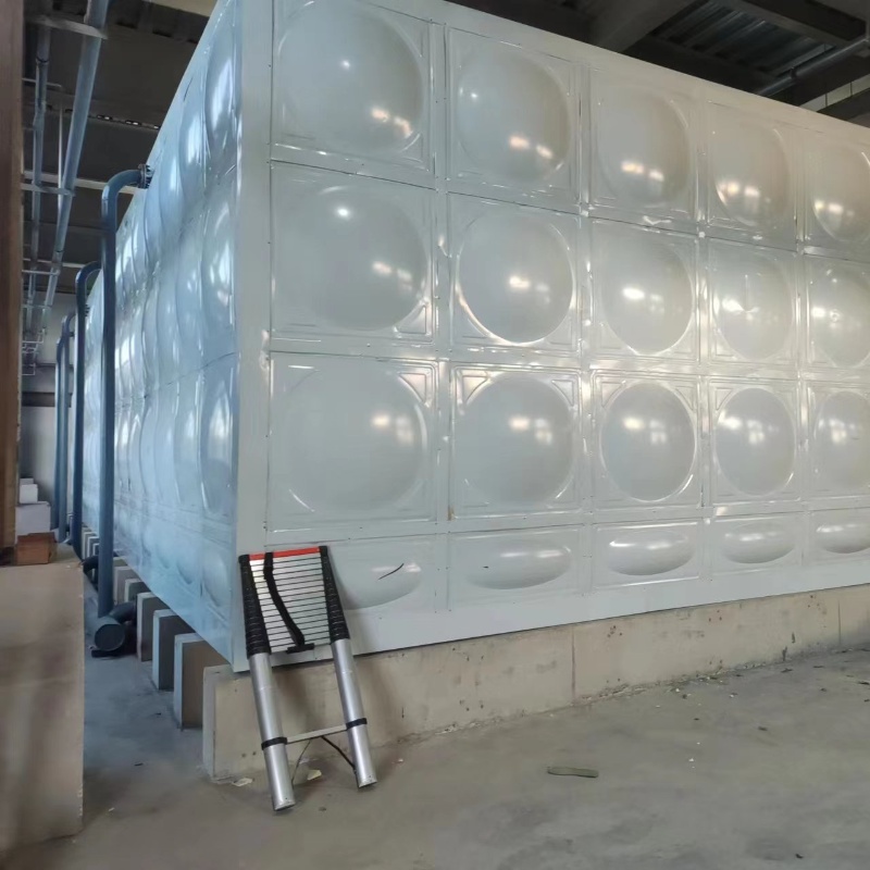 河北唐山曹妃甸熱力公司1080立方熱水箱注水完成,圓滿交工